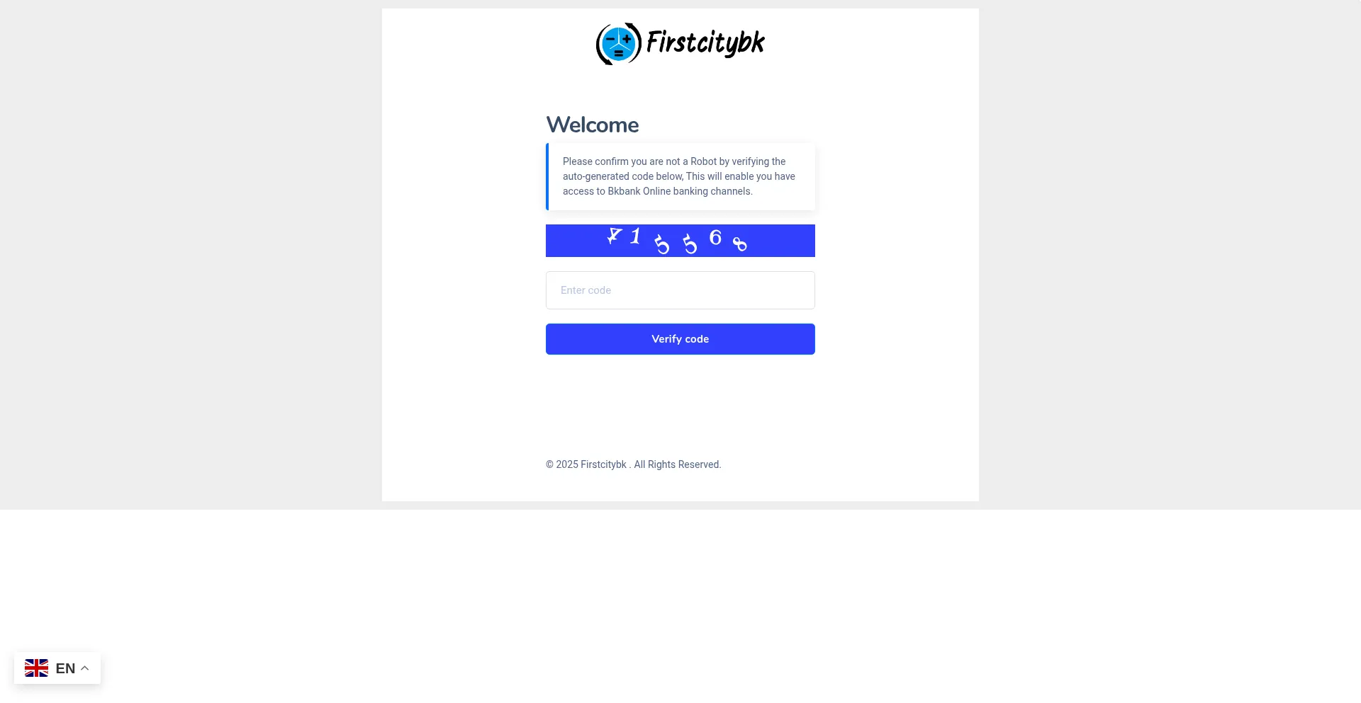 Website screenshot of Firstcitybk.com