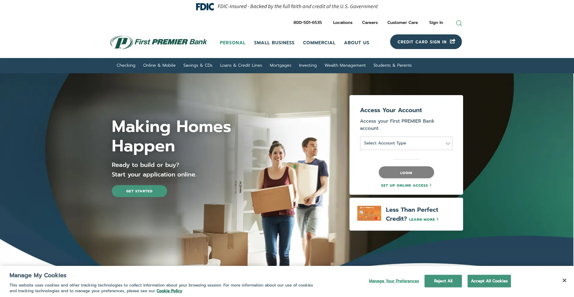 Firstpremier.com Screenshot