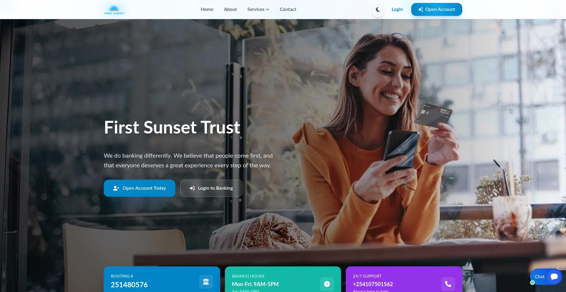 Firstsunsettrust.com Screenshot