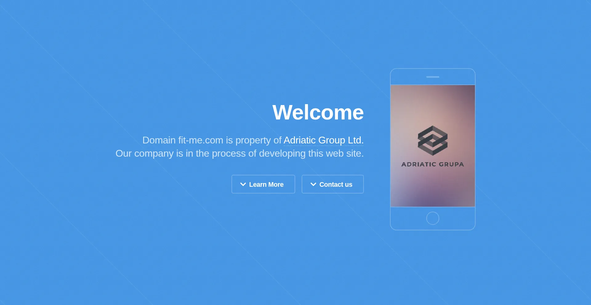Website screenshot of Fit-me.com
