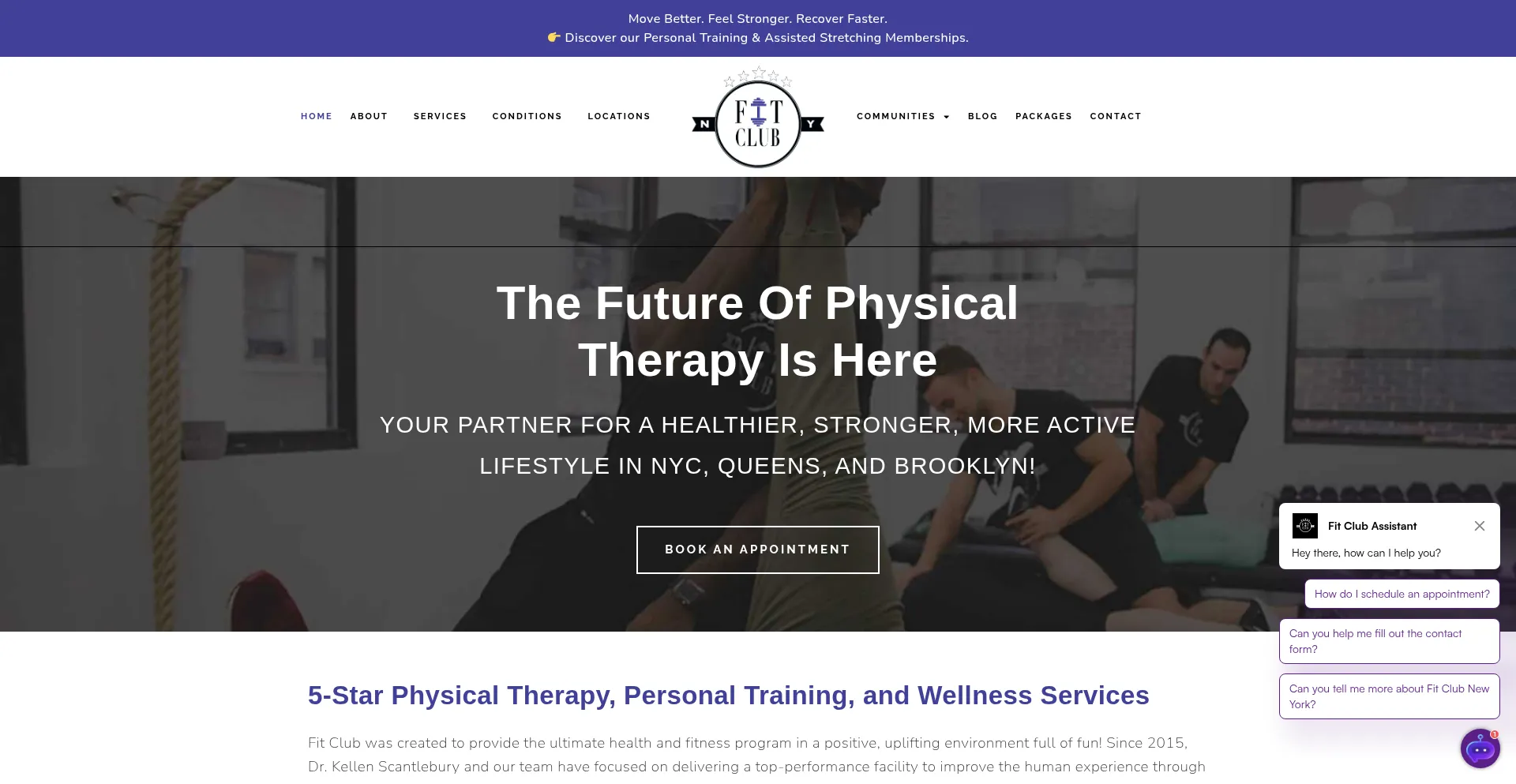 Fitclubny.com Screenshot