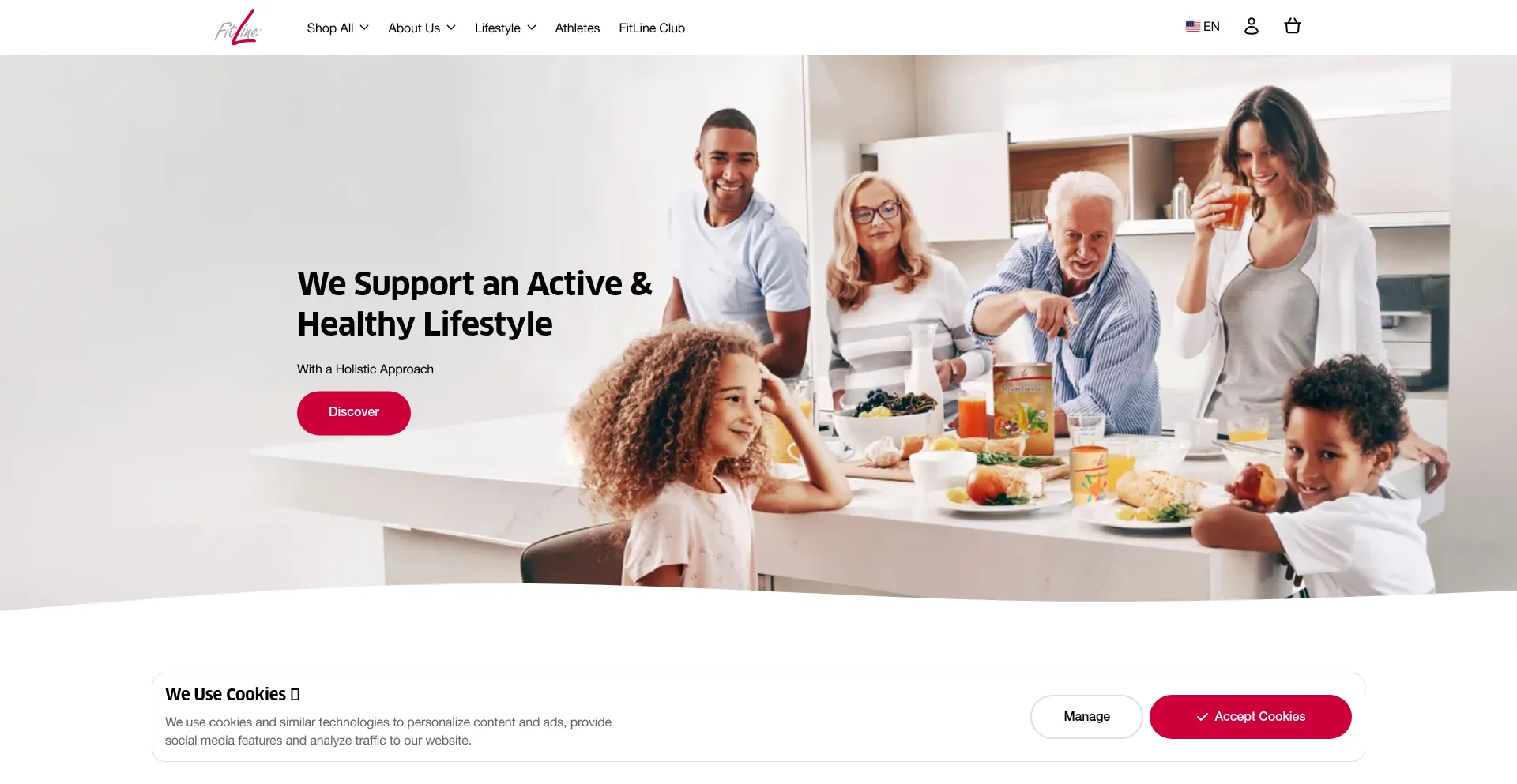 Fitline.com Screenshot