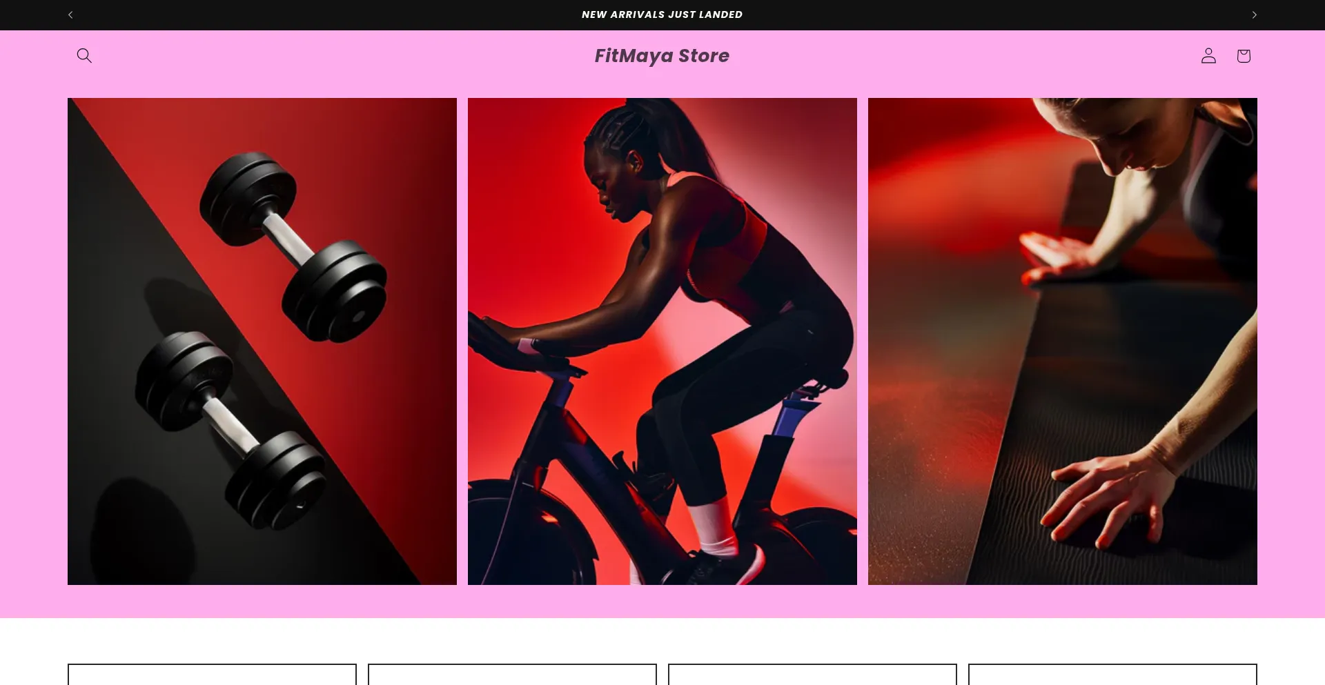 Website screenshot of Fitmaya.com