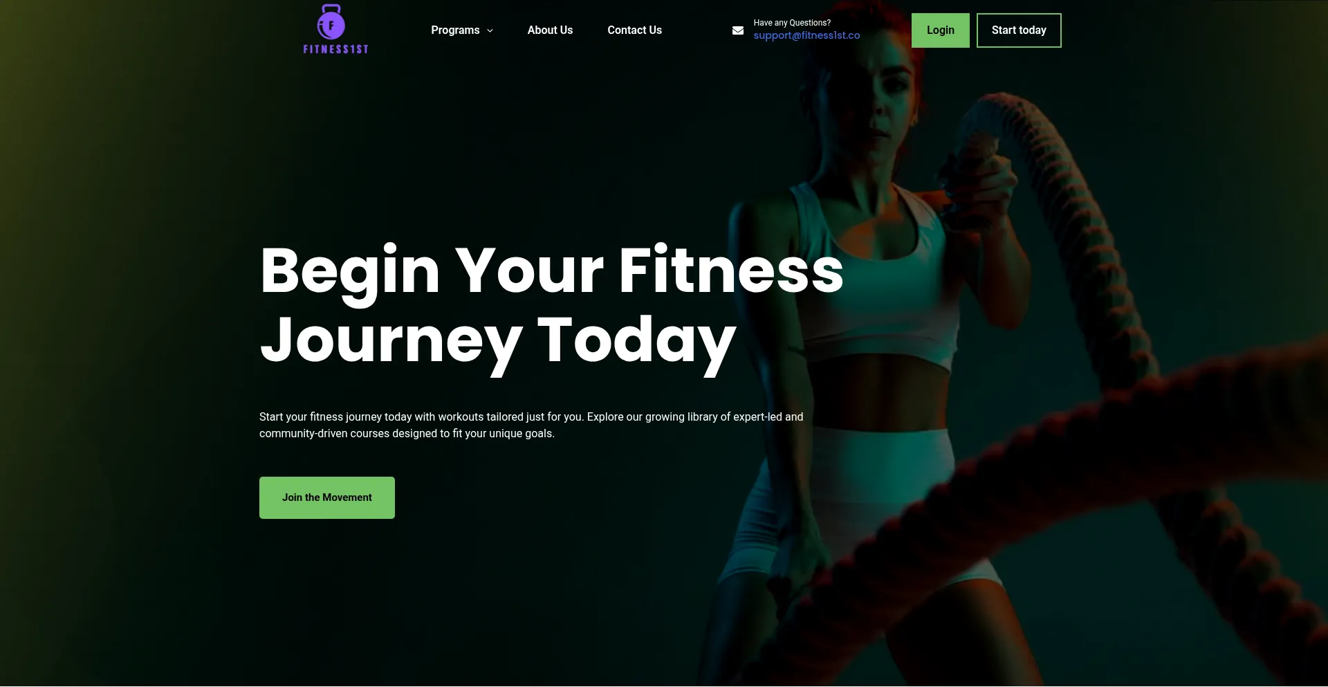 Fitness1st.co Screenshot