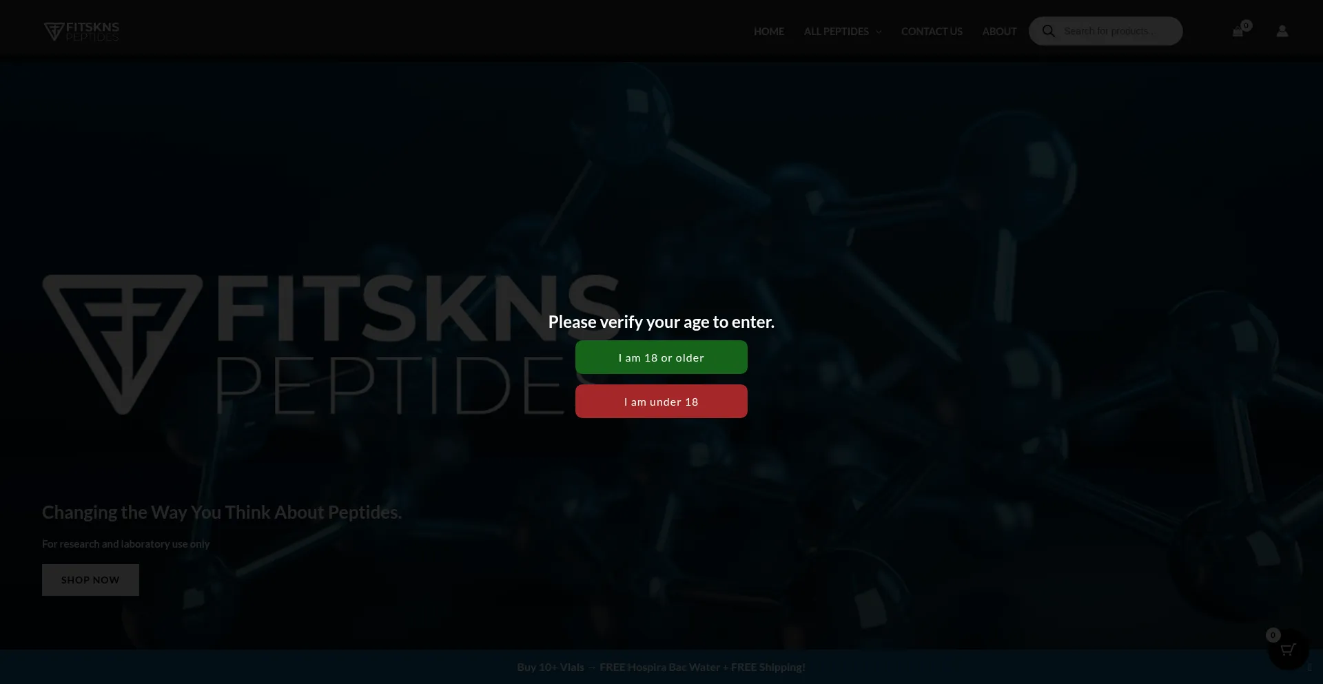 Fitsknspeptides.com Screenshot