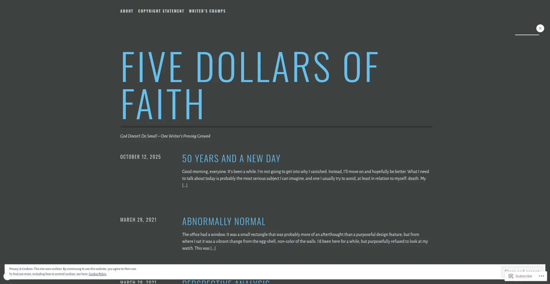 Fivedollarsoffaith.com