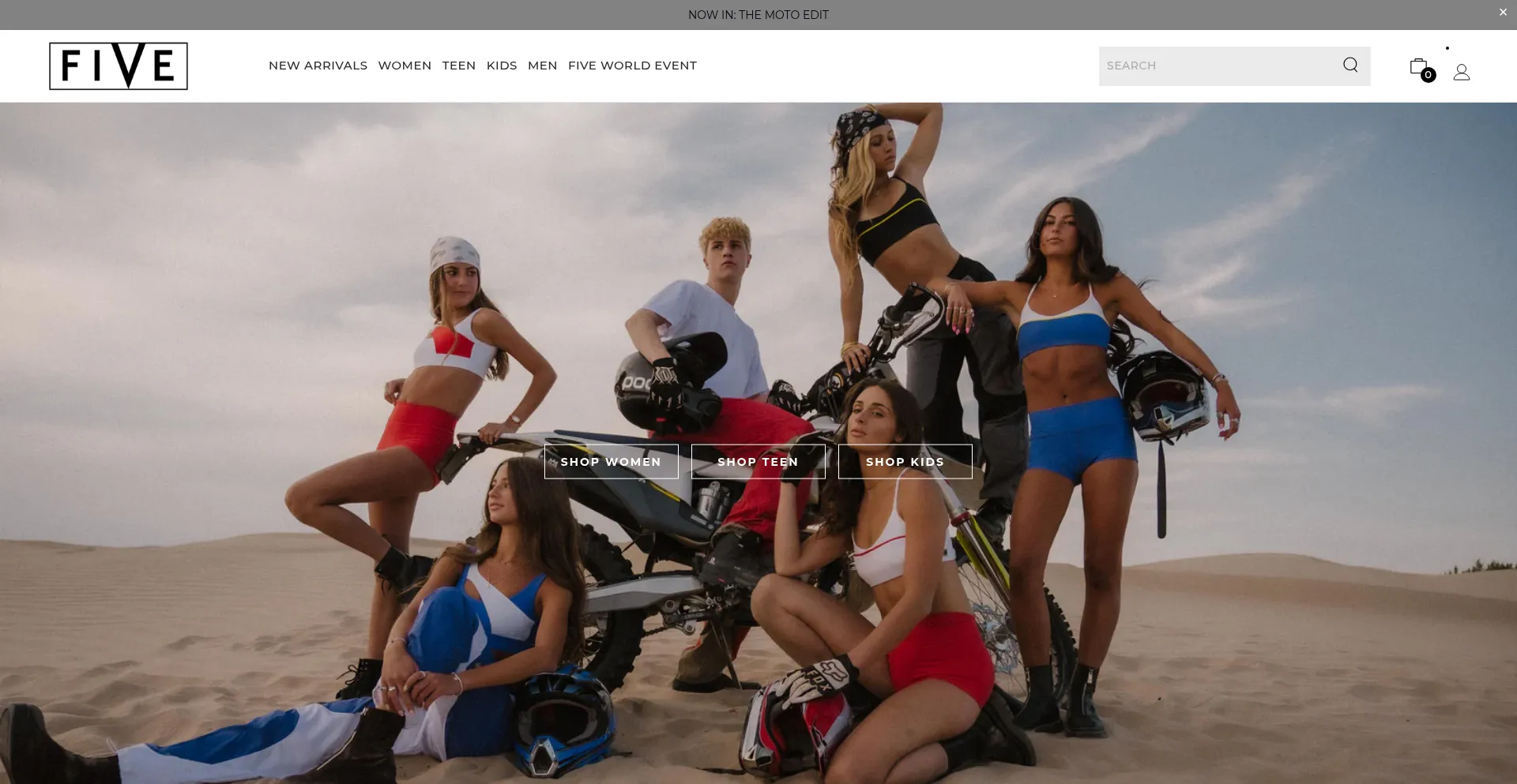 Website screenshot of Fivethelabel.com