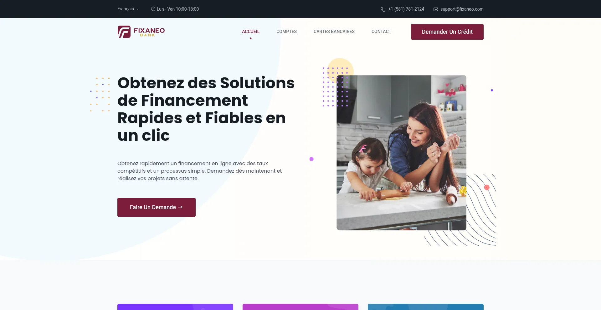 Website screenshot of Fixaneo.com