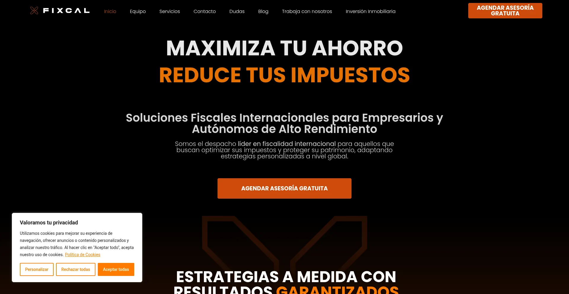 Fixcal.io Screenshot