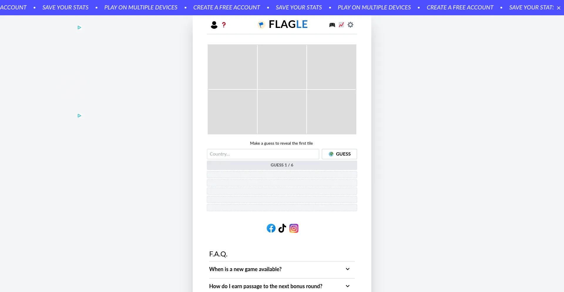 Flagle.io Screenshot