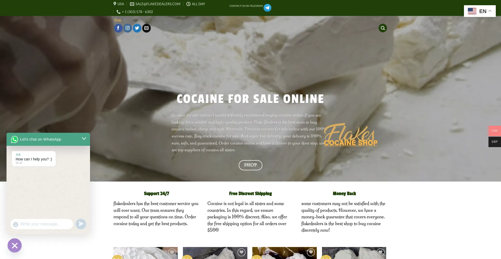 Flakedealers.com Screenshot