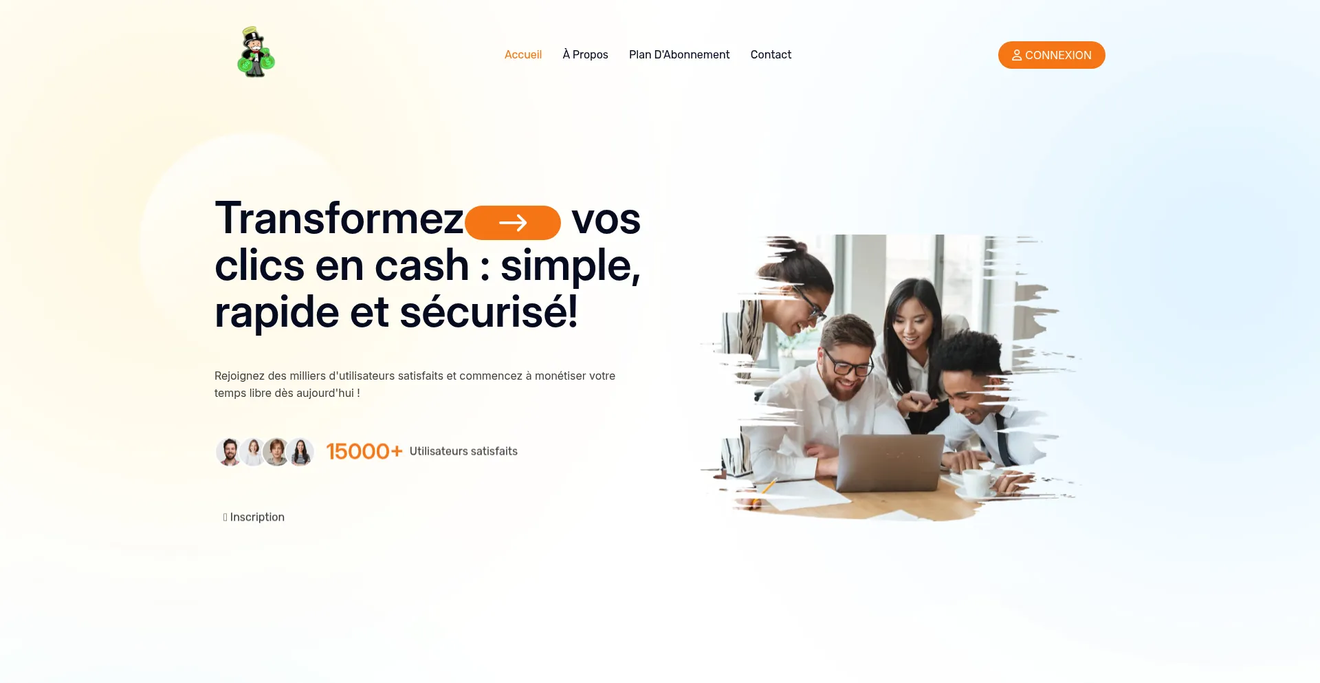 Website screenshot of Flashclic.com