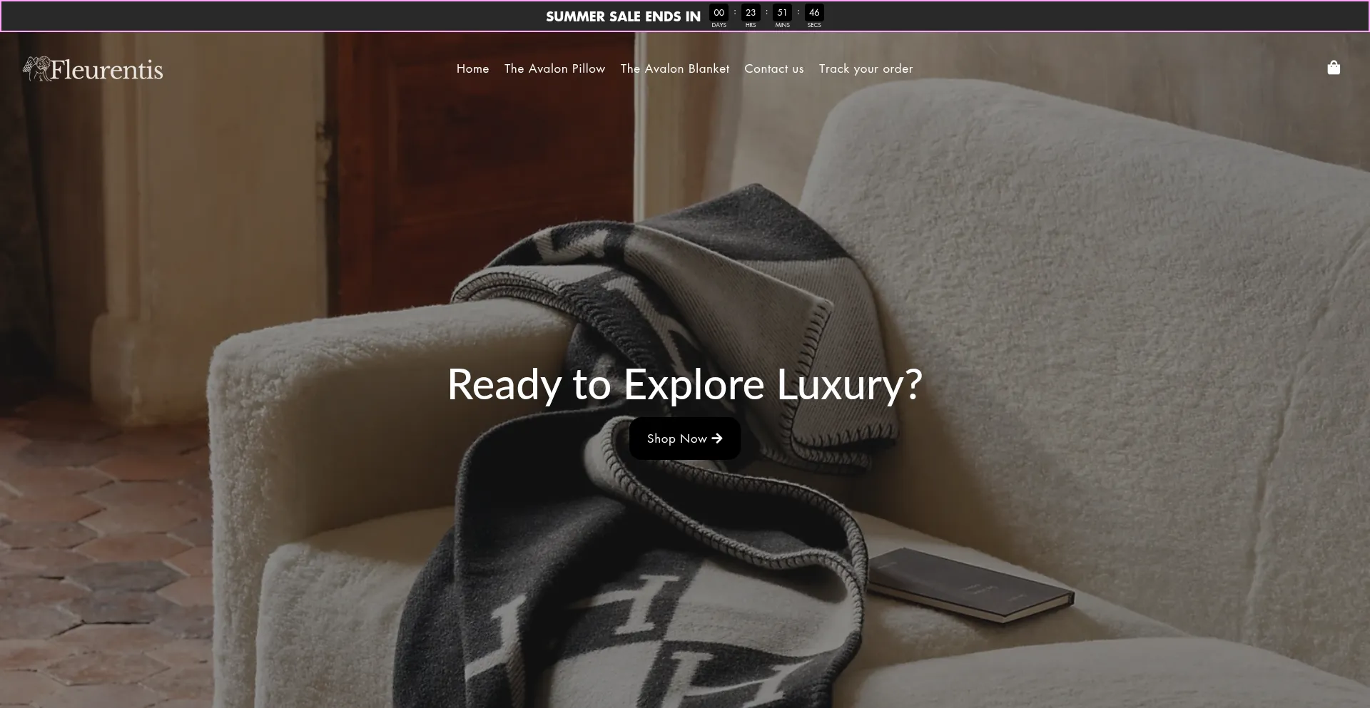 Website screenshot of Fleurentis.com