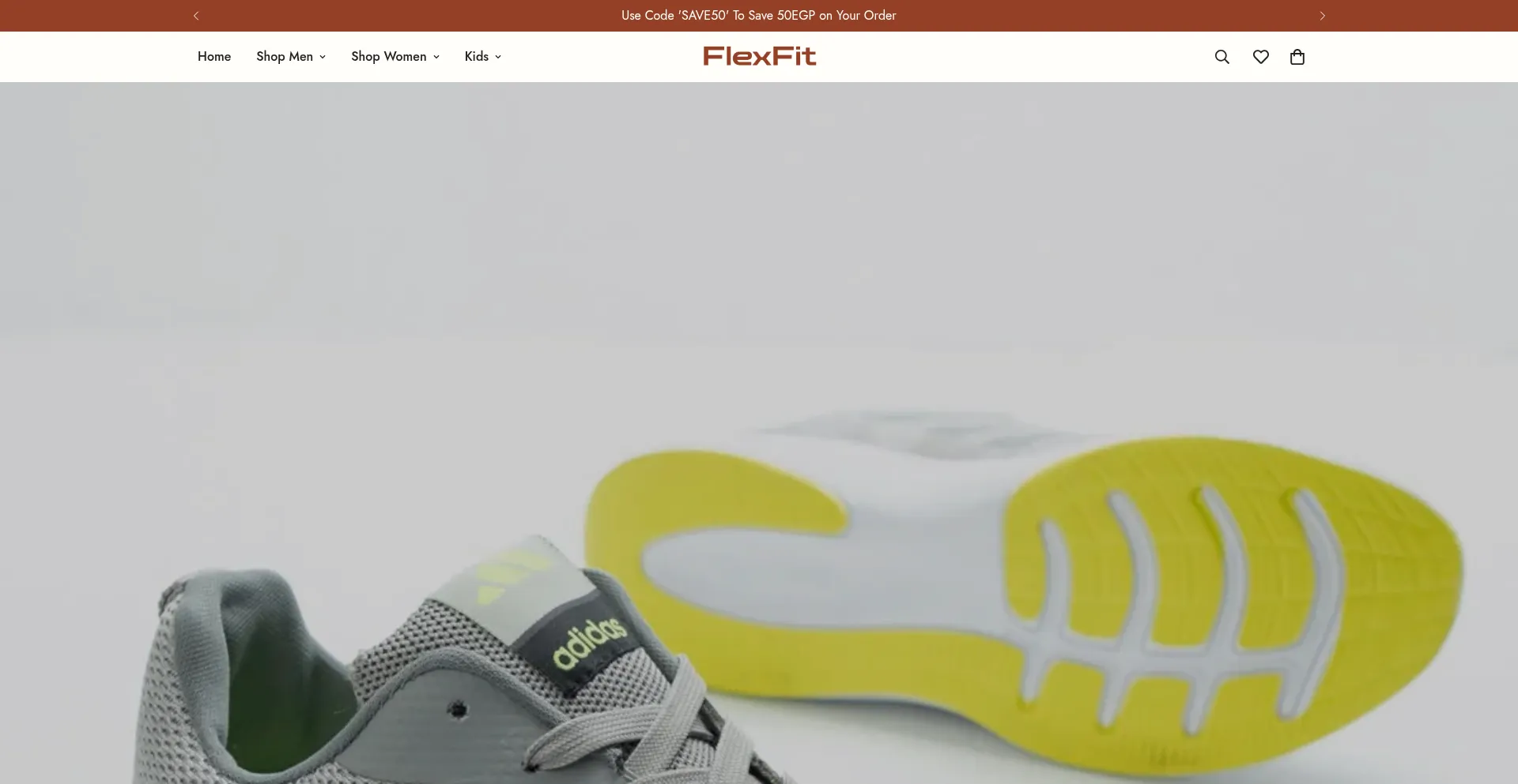 Website screenshot of Flexfiteg.shop