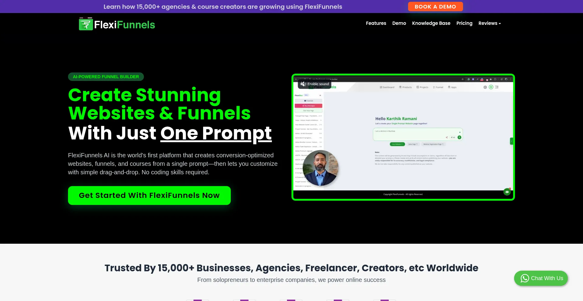 Flexifunnels.com Screenshot