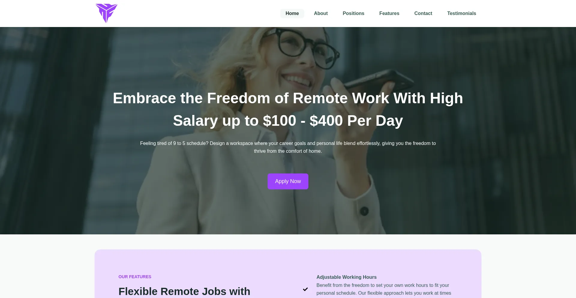 Website screenshot of Flexipath-agency.com