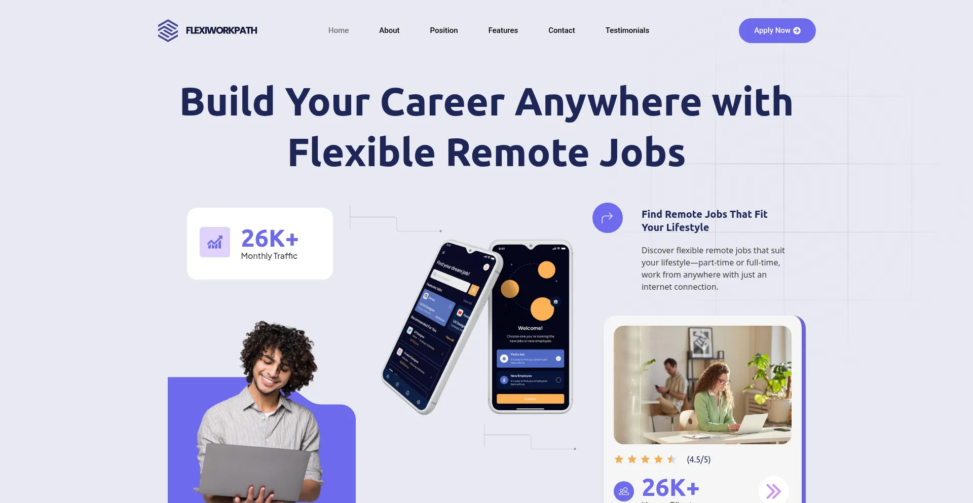 Website screenshot of Flexiworkpath.com