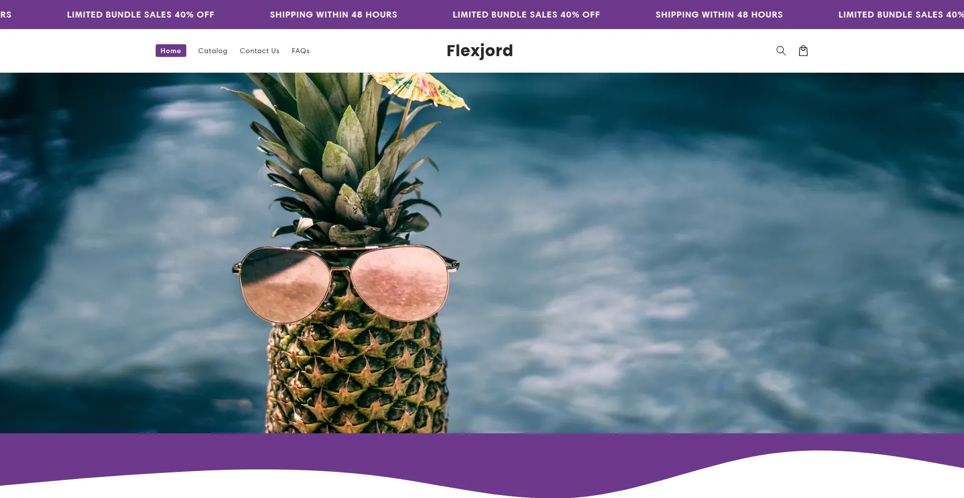 Website screenshot of Flexjord.com