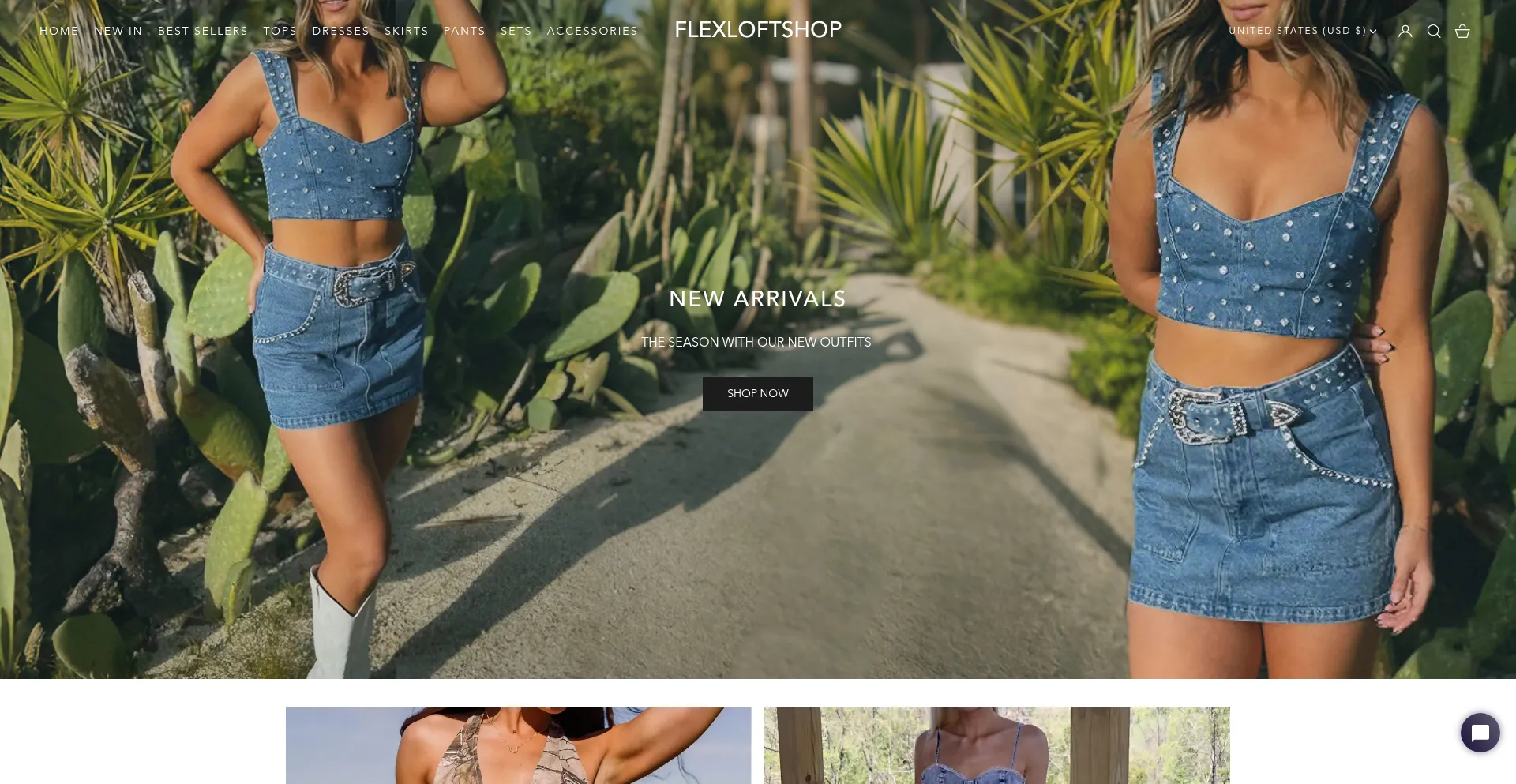Website screenshot of Flexloftshop.com