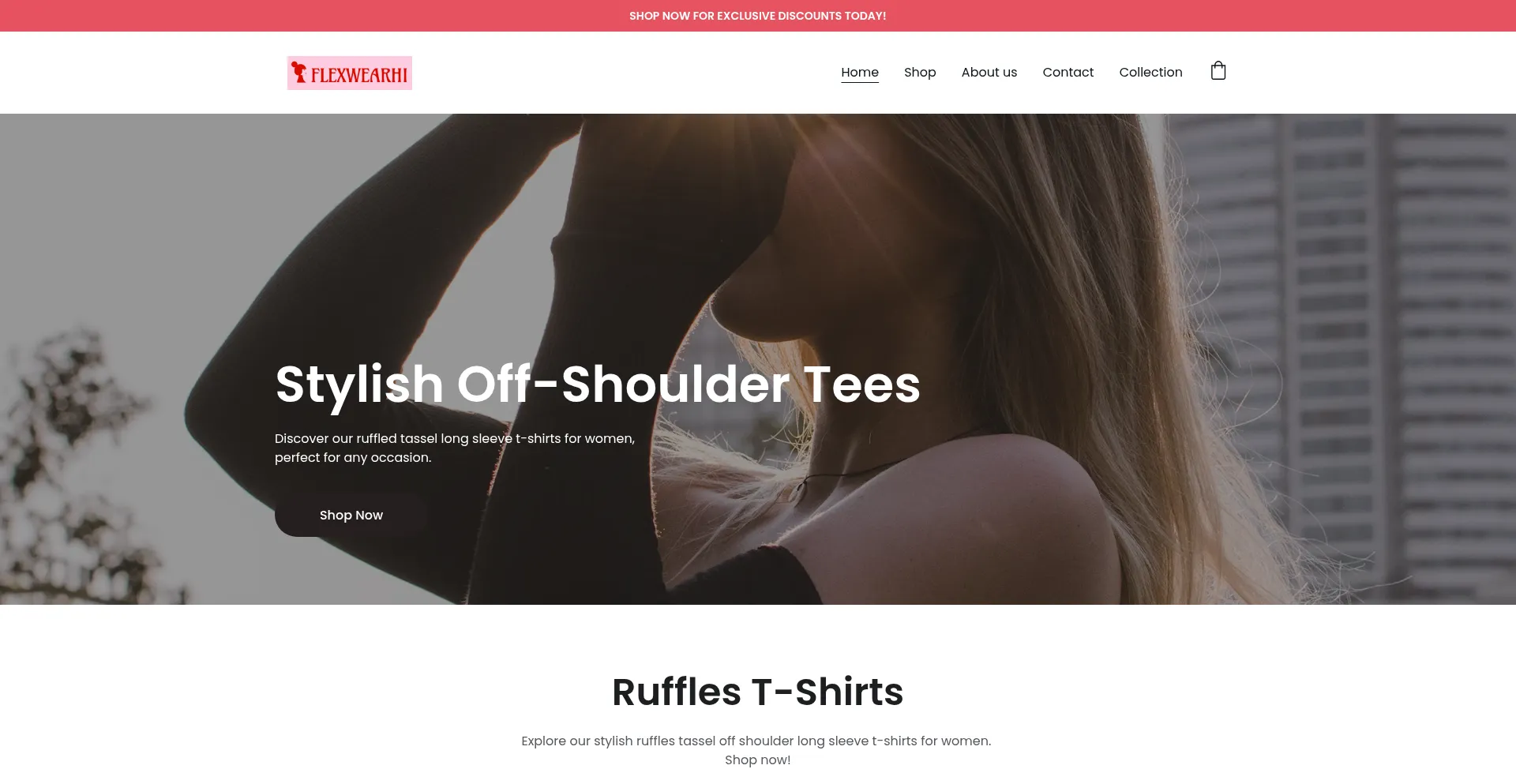 Website screenshot of Flexwearhi.com