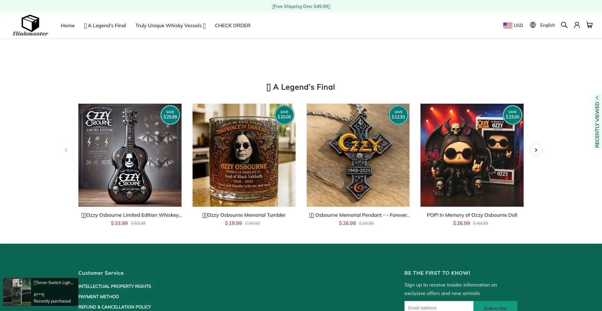 Website screenshot of Flinkmaster.com