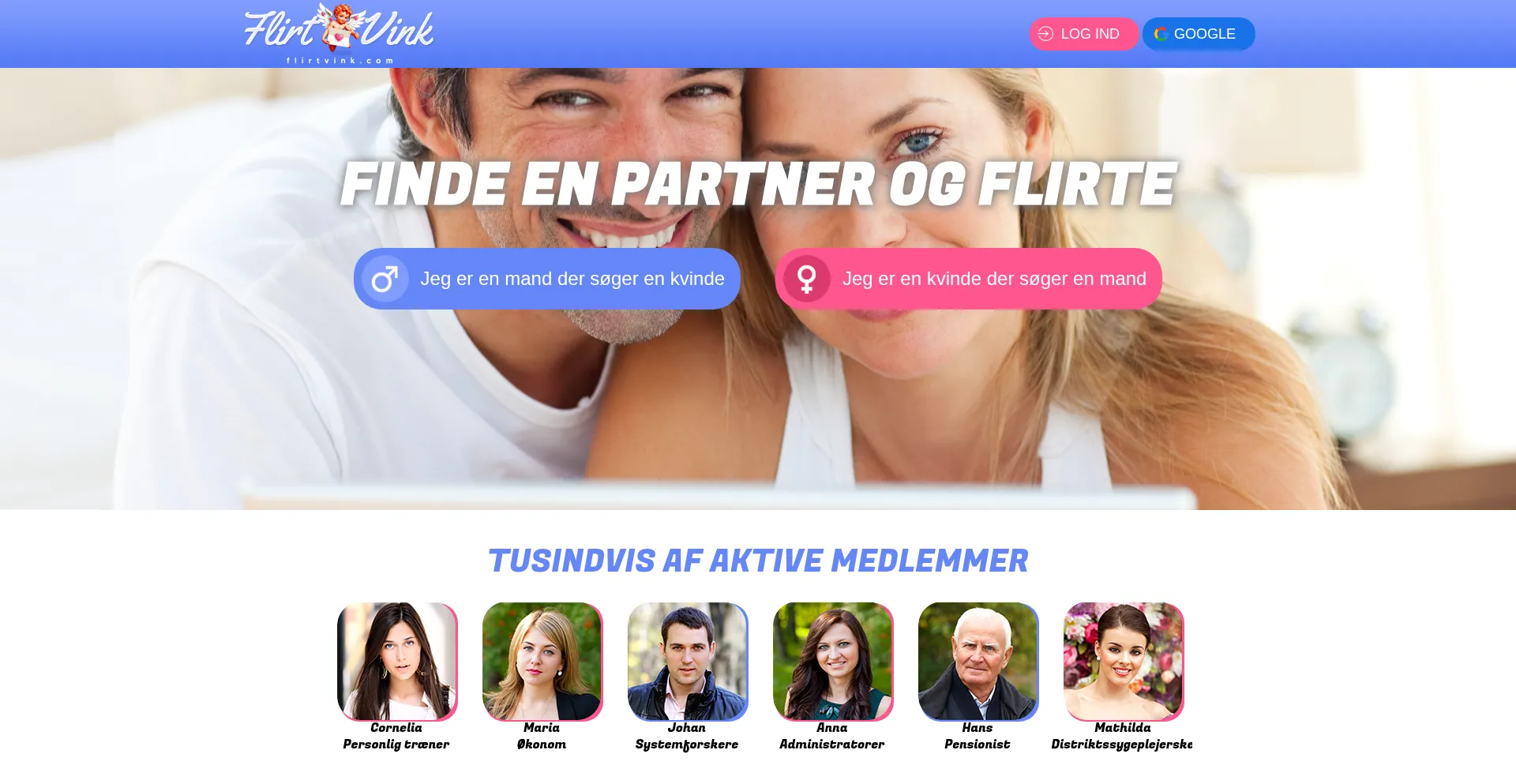 Flirtvink.com Screenshot
