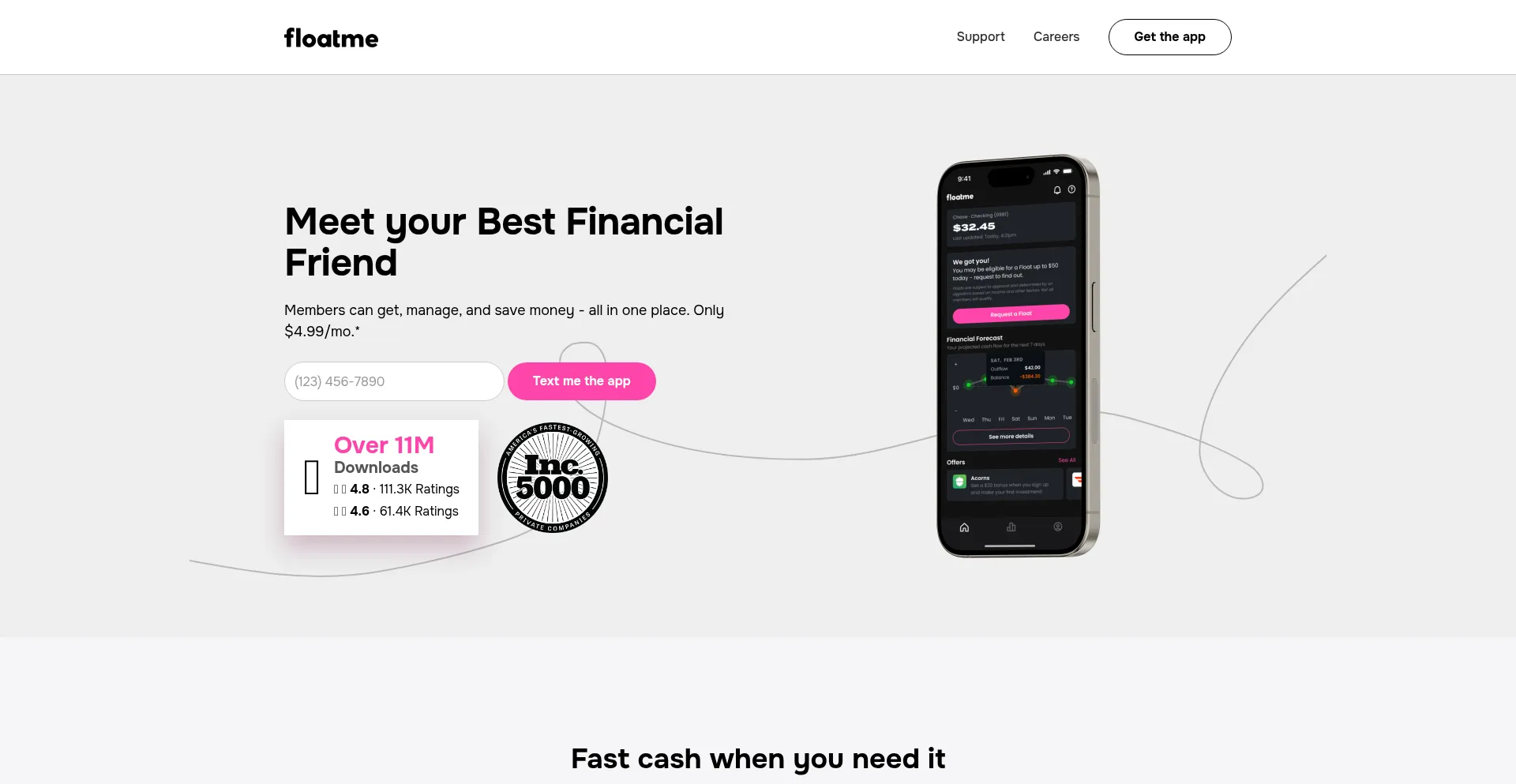 Floatme.com Screenshot