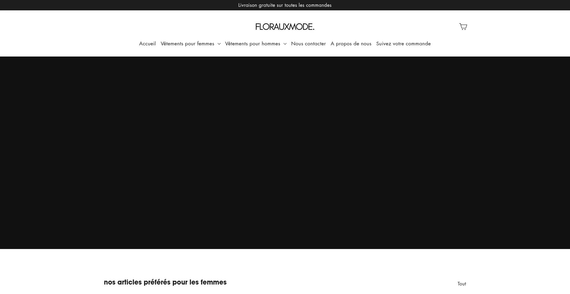 Website screenshot of Florauxmode.fr