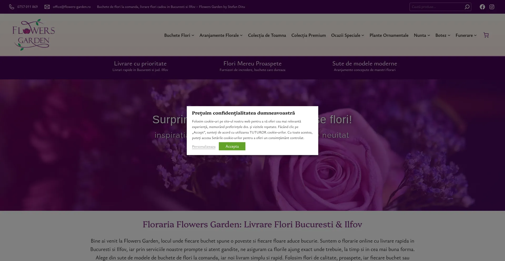 Flowers-garden.ro Screenshot