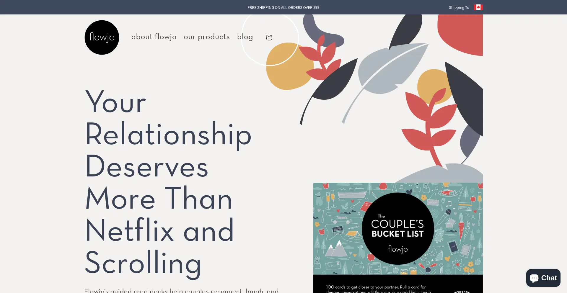 Website screenshot of Flowjo.co