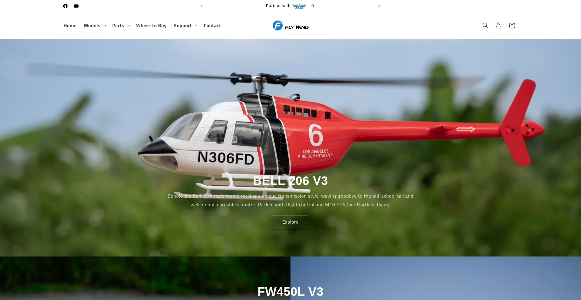 Website screenshot of Flywingusa.com