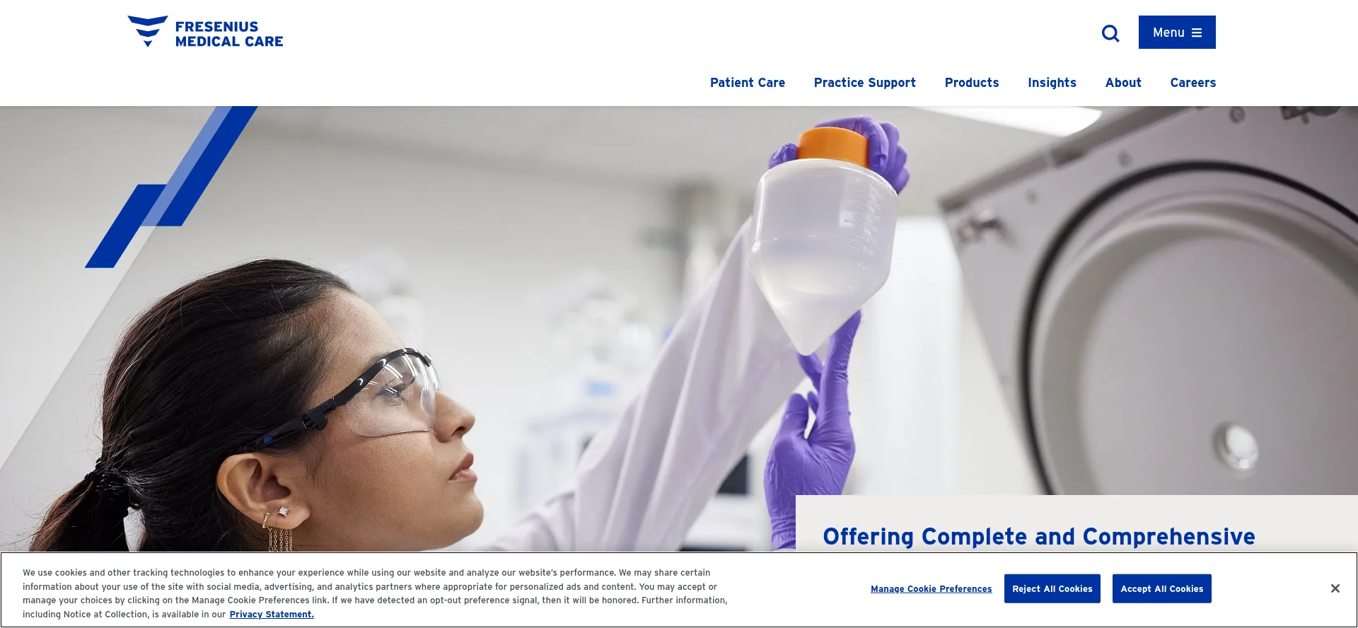 Website screenshot of Fmcna.com