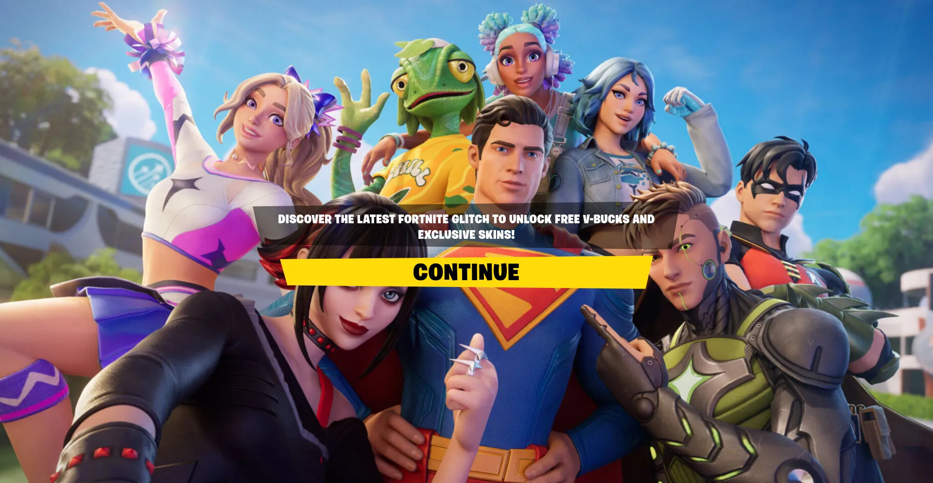 Website screenshot of Fnvbucks.me