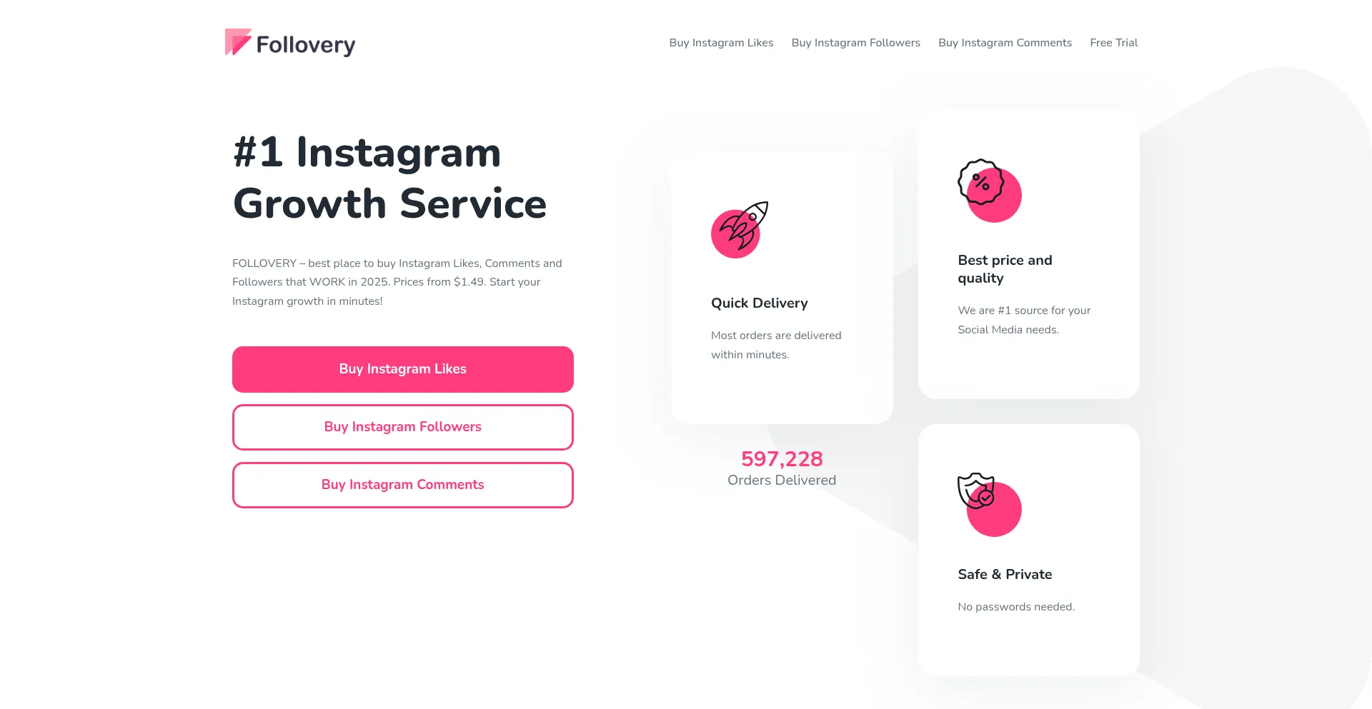 Follovery.com Screenshot