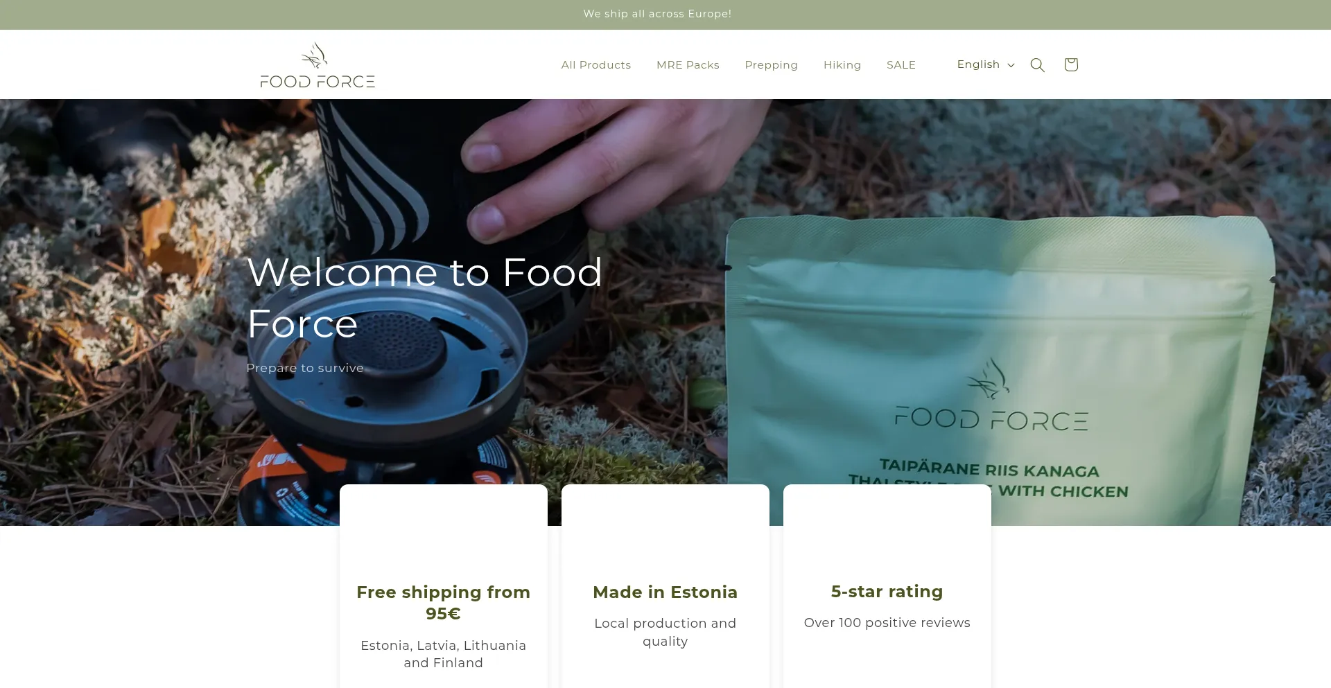 Foodforceshop.com Screenshot