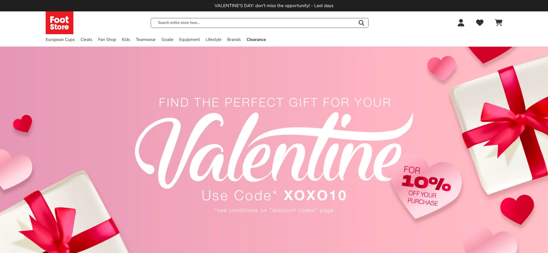 Website screenshot of Foot-store.com