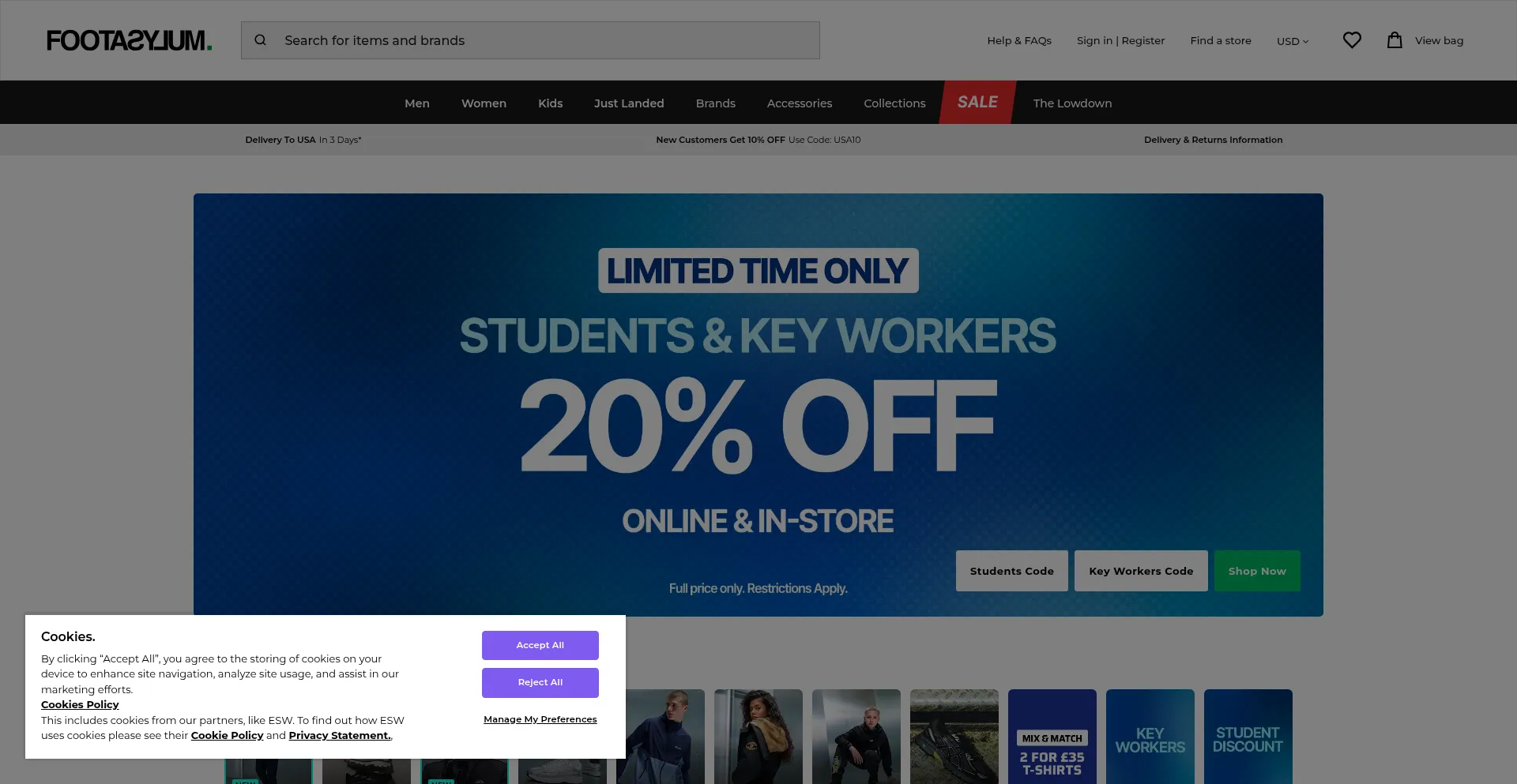 Footasylum.com Screenshot