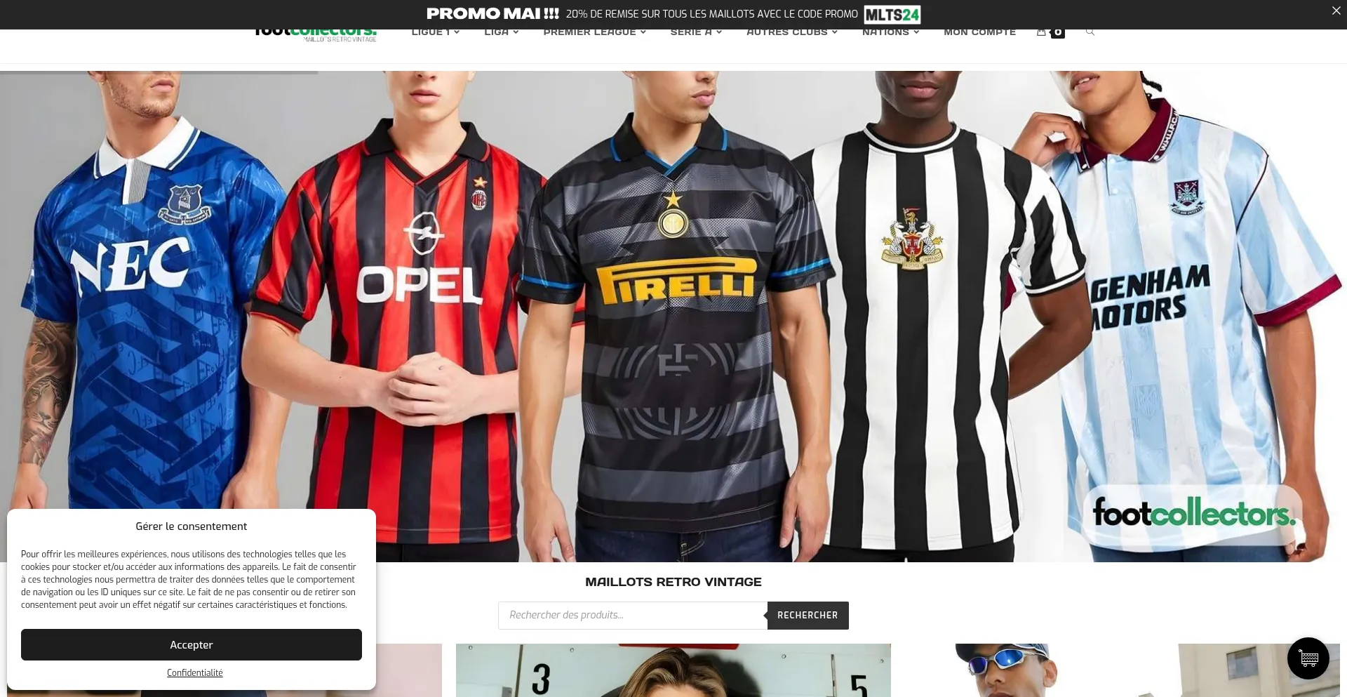 Website screenshot of Footcollectors.co