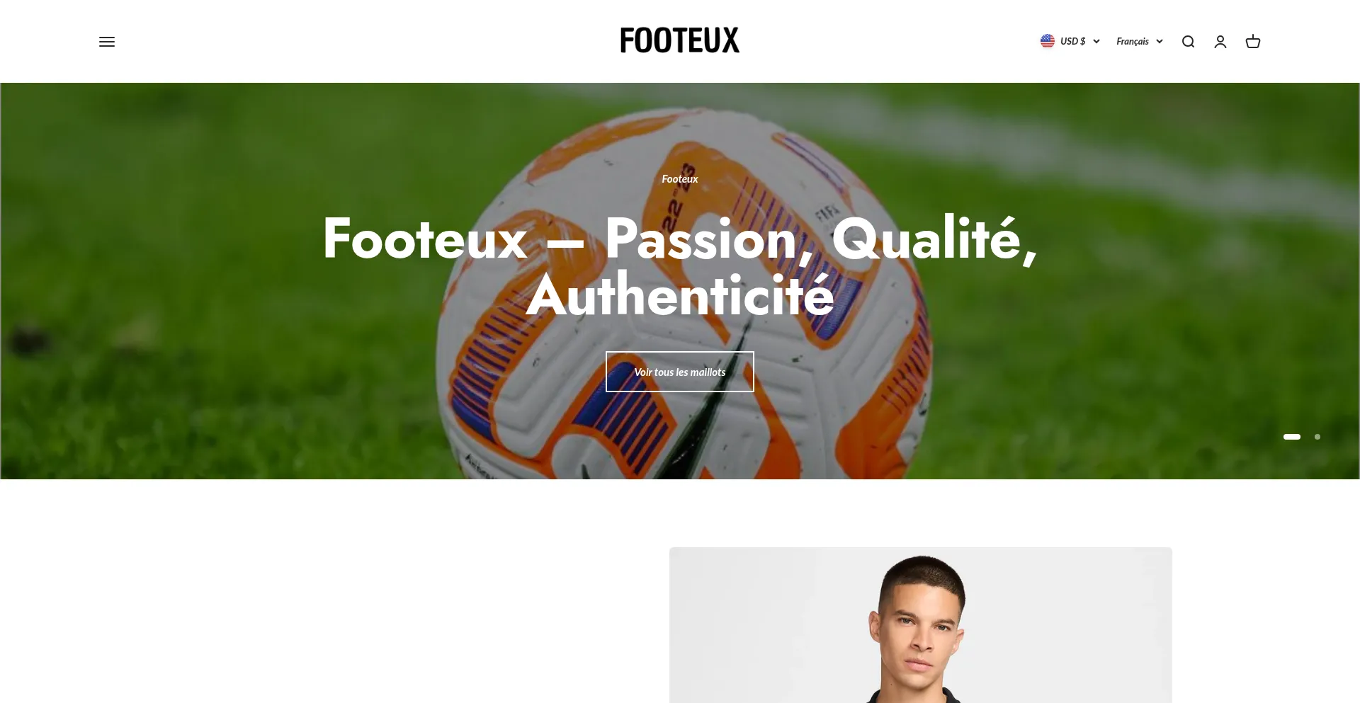 Footeux-store.com Screenshot