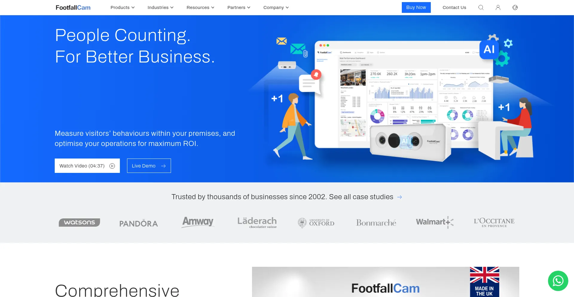 Footfallcam.com Screenshot