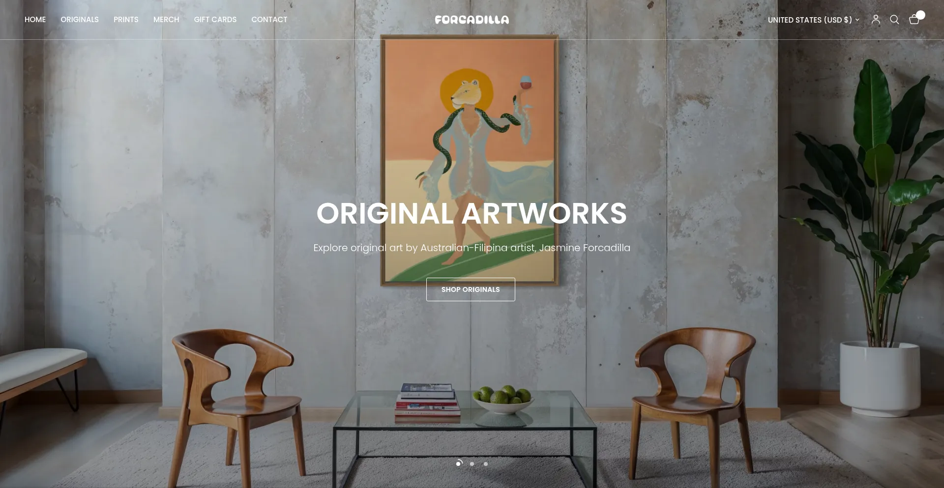 Website screenshot of Forcadilla.com