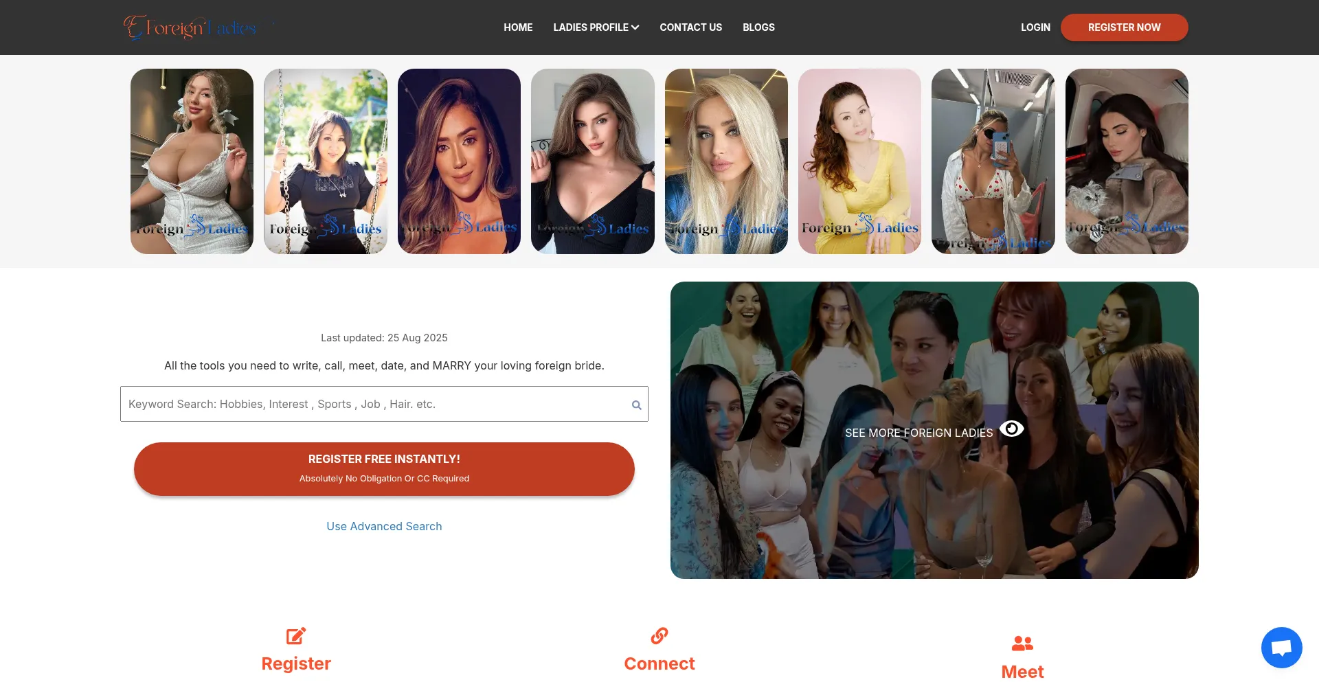 Foreignladies.com Screenshot