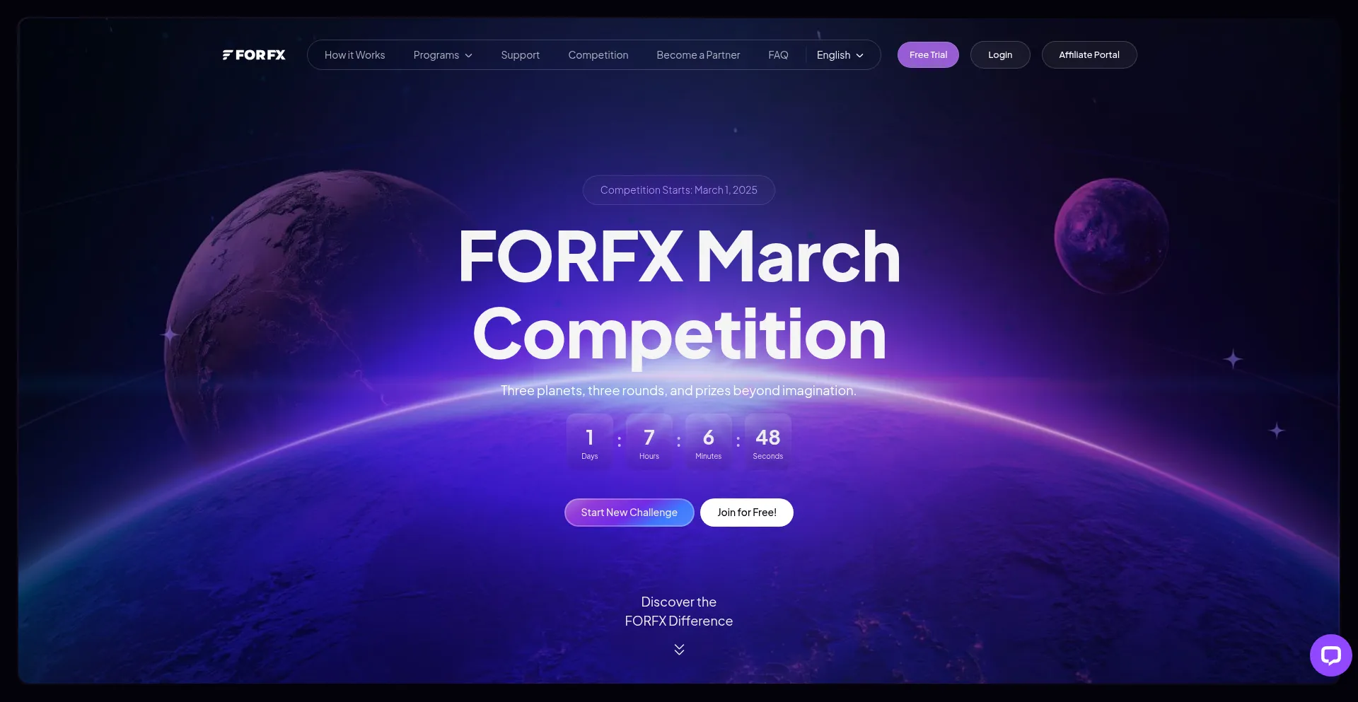 Website screenshot of Forfx.com