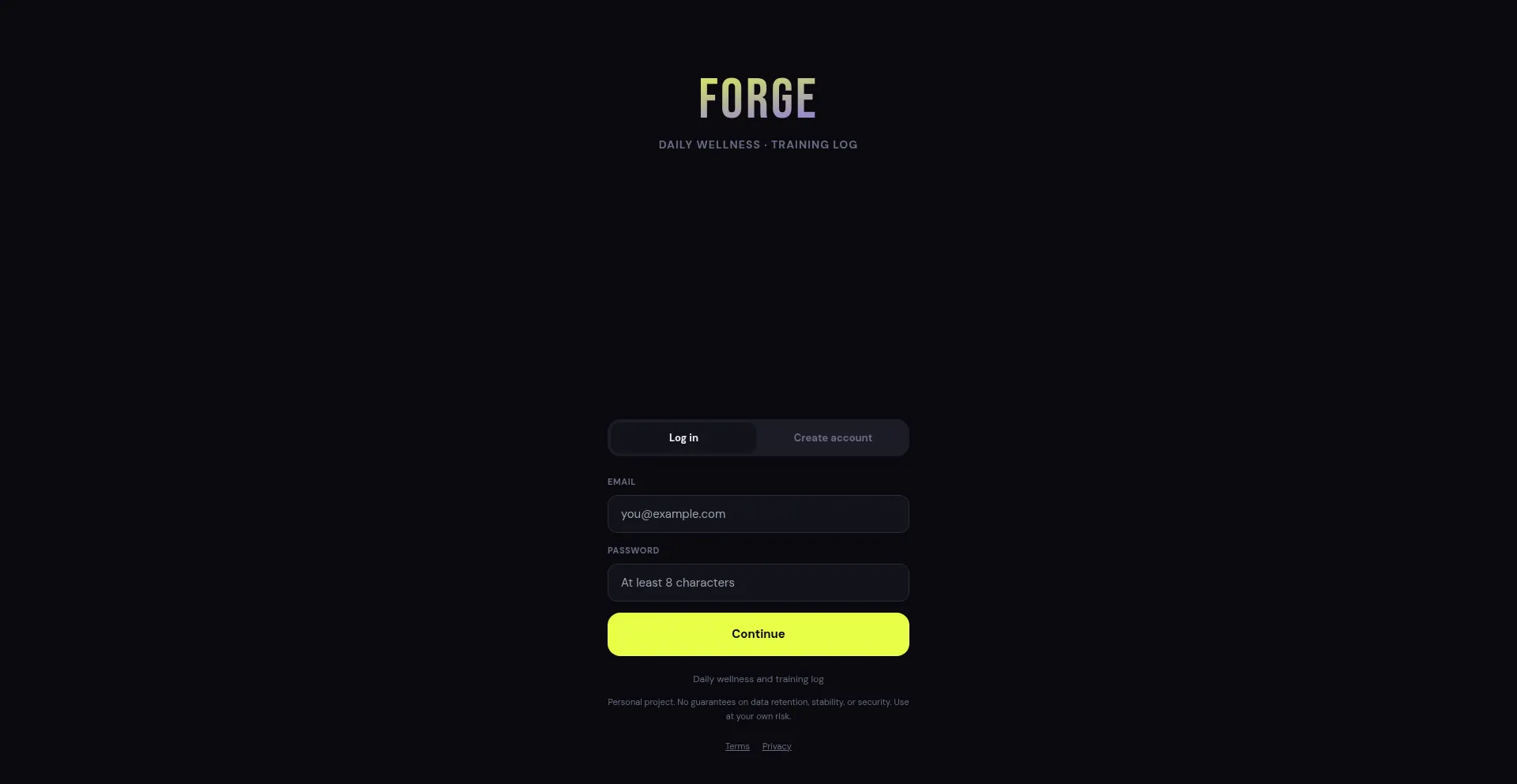 Forgeworkouttracker.win