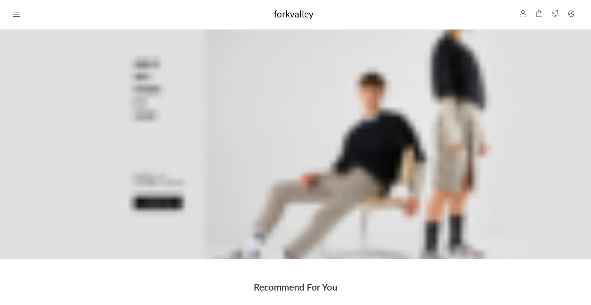 Website screenshot of Forkvalley.com