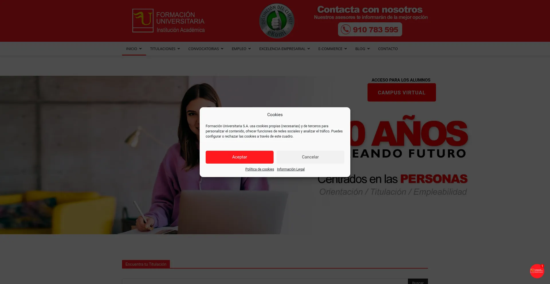 Formacionuniversitaria.com Screenshot