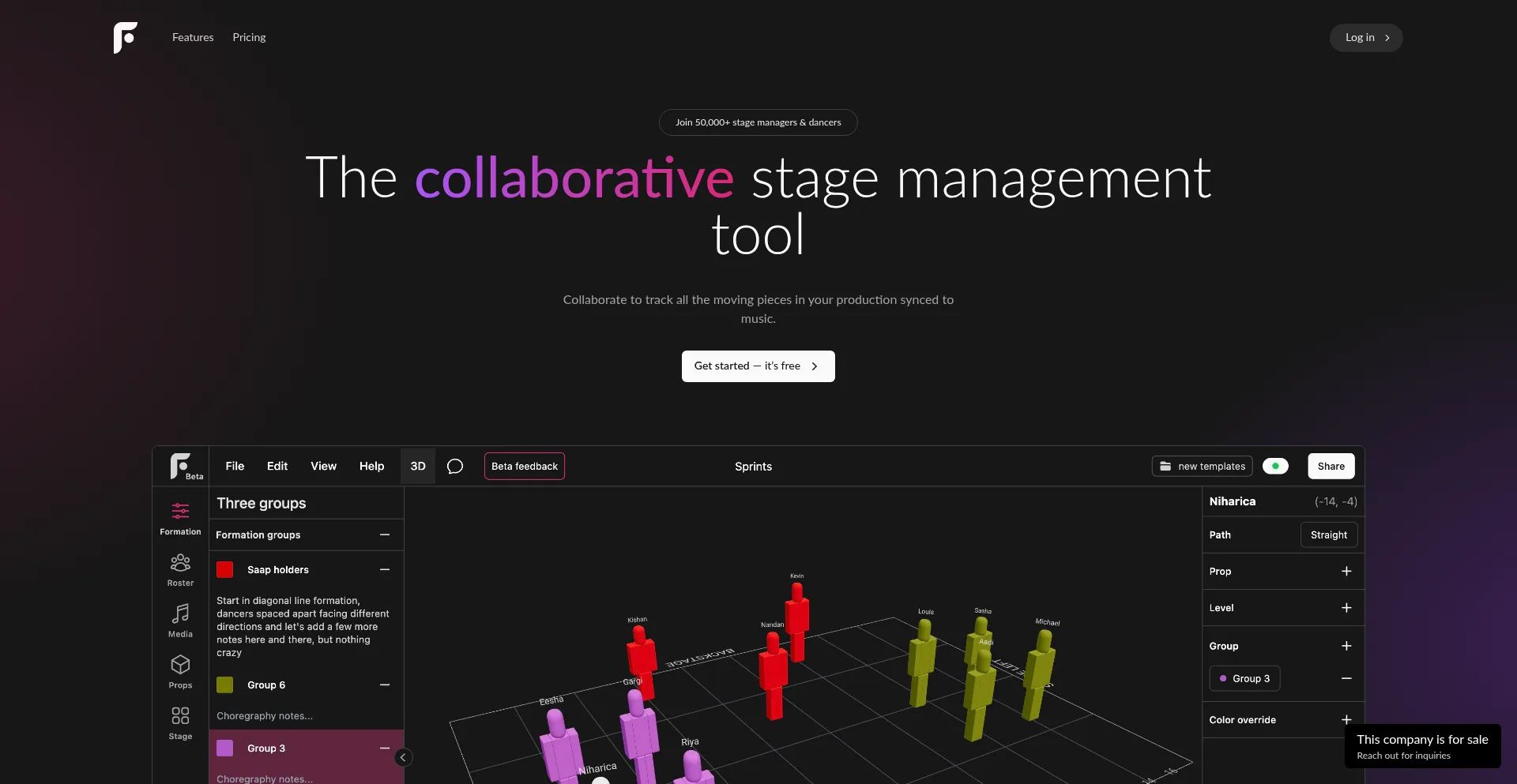 Website screenshot of Formistudio.app