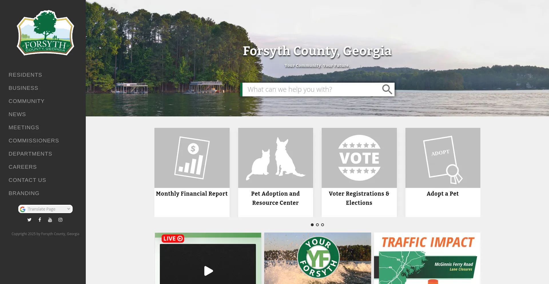 Website screenshot of Forsythco.com