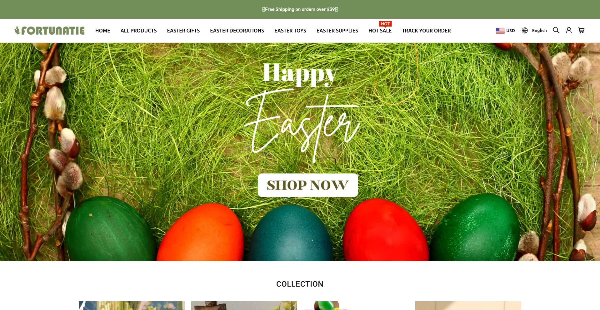 Website screenshot of Fortunatie.com