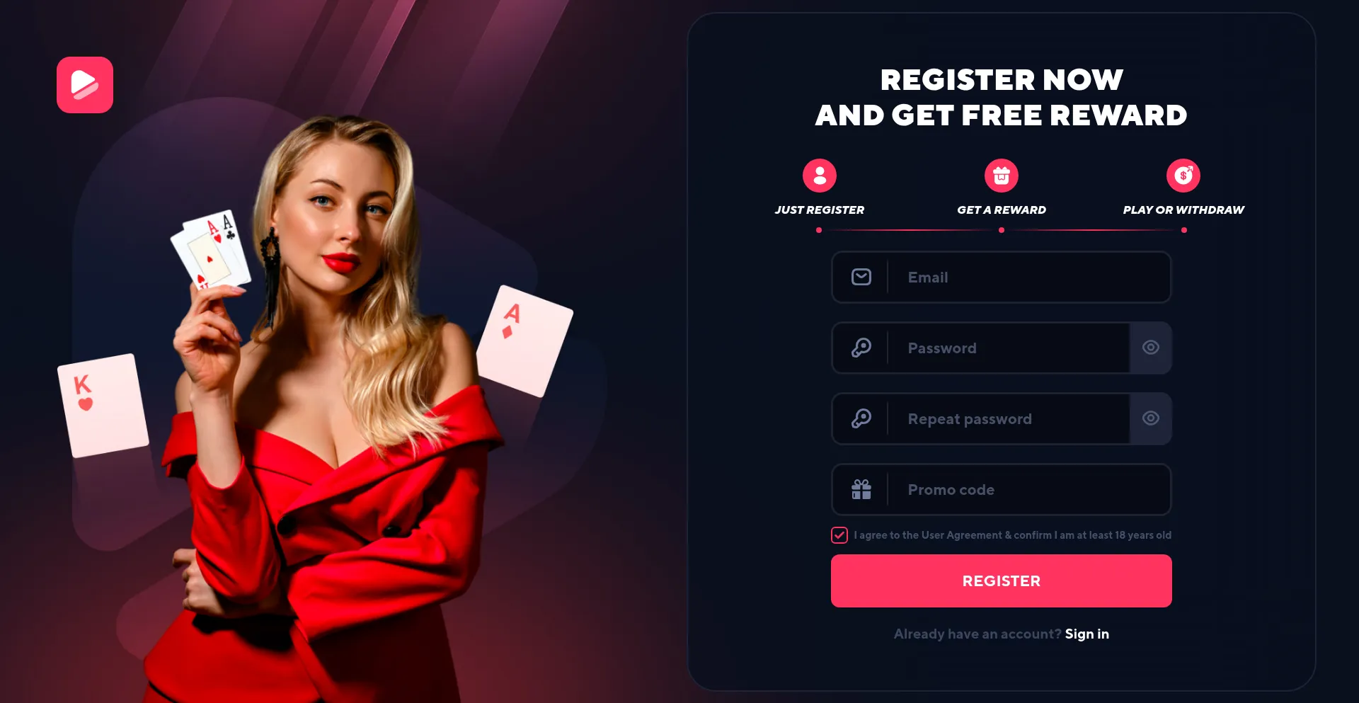 Website screenshot of Fortunecas.com
